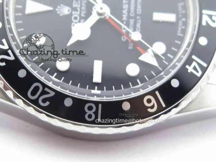 MiroTime 0115 RelaxedFit GMT-Master Vintage 1675 SS BP Best Edition Black Bezel White Markers A 3750